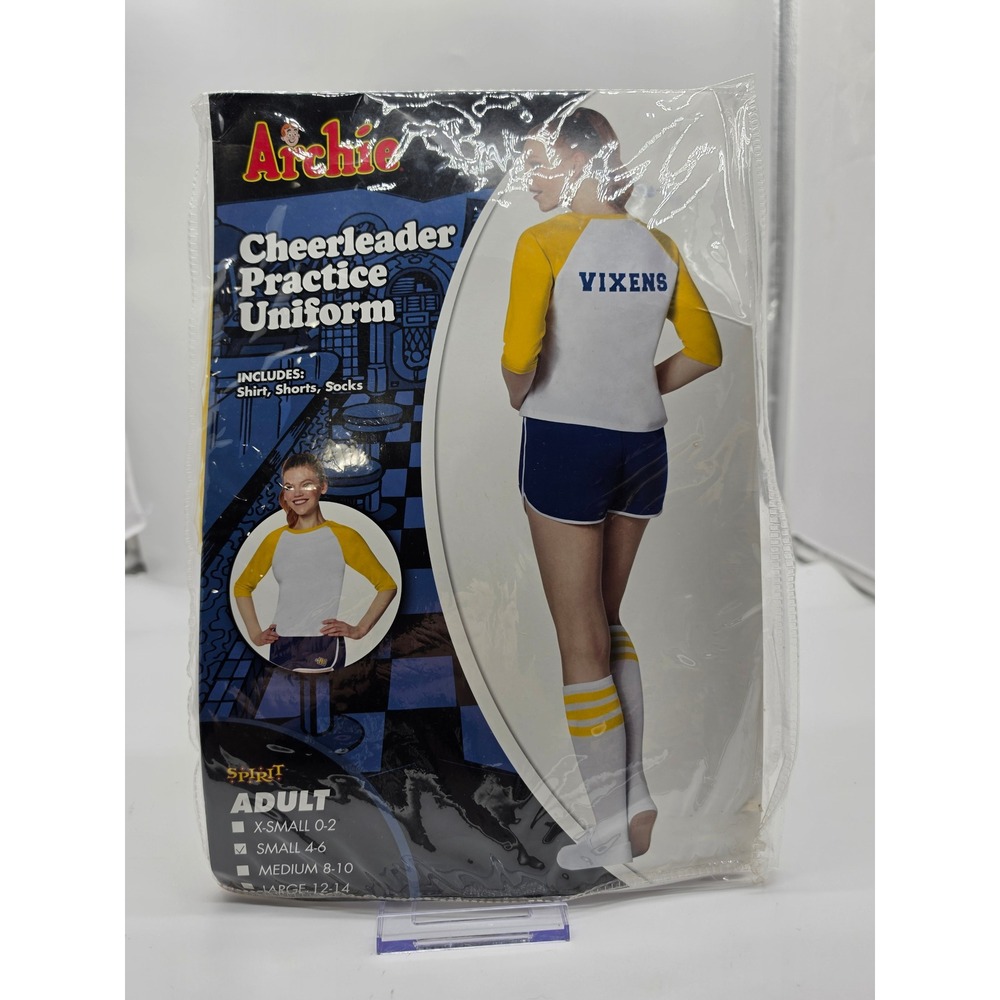Archie Riverdale Vixens Cheerleader Practice Uniform Small 4-6 Shirt Shorts Set